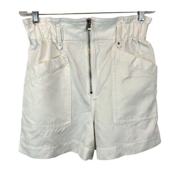 Banana Republic Paperbag Shorts  Women's Size 4  NWOT  Super High-Rise  Ivory - Picture 1 of 9